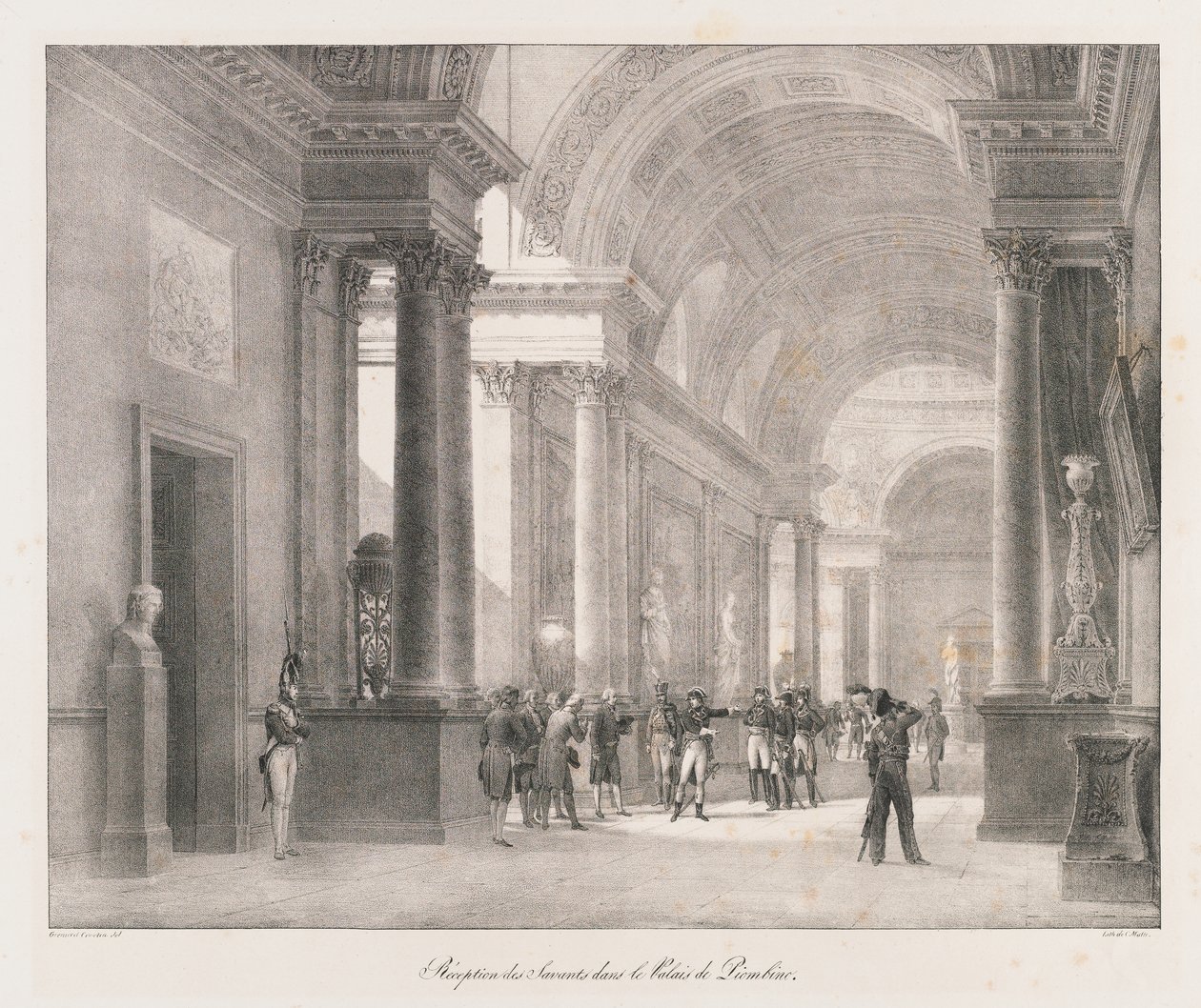 Entrando en Berlín, principios del siglo XIX de Charles Etienne Pierre Motte