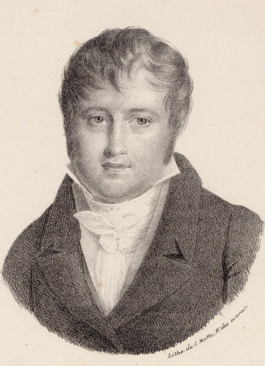 Retrato del Compositor Nicolò Isouard 1775-1818 de Charles Etienne Pierre Motte