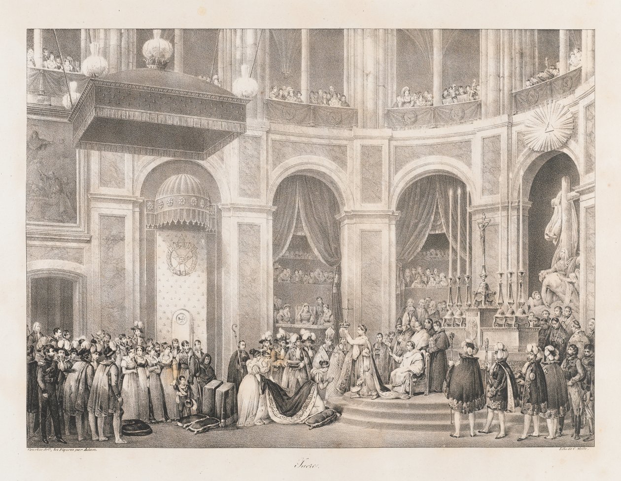 Sacre, principios del siglo XIX de Charles Etienne Pierre Motte