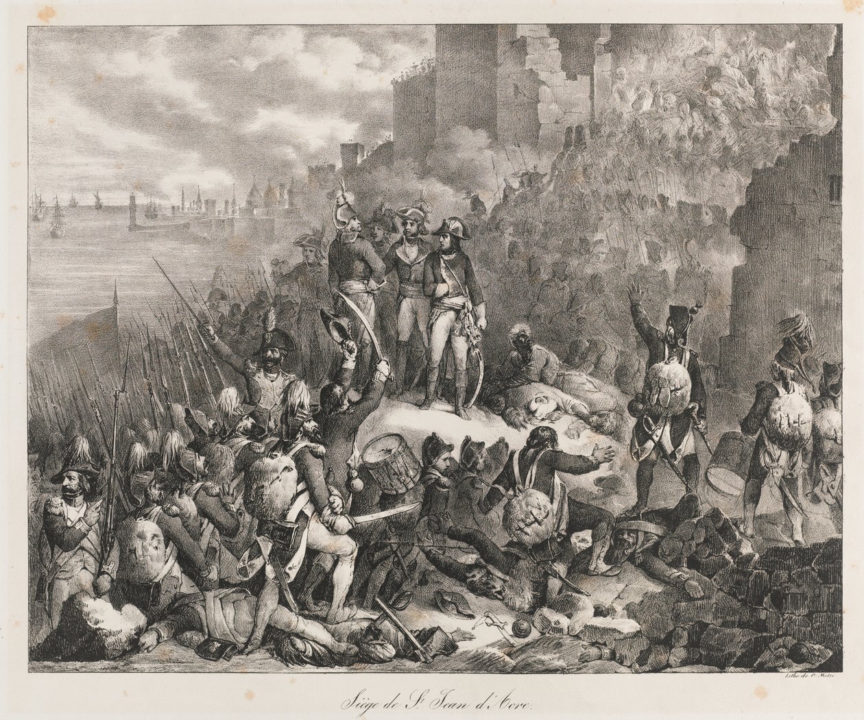Sitio de Santa Juana de Arco, principios del siglo XIX de Charles Etienne Pierre Motte