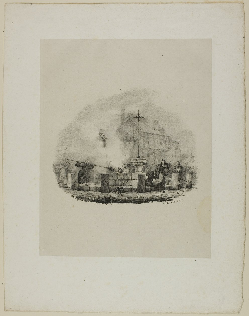 Escena dramática desconocida de Charles Etienne Pierre Motte
