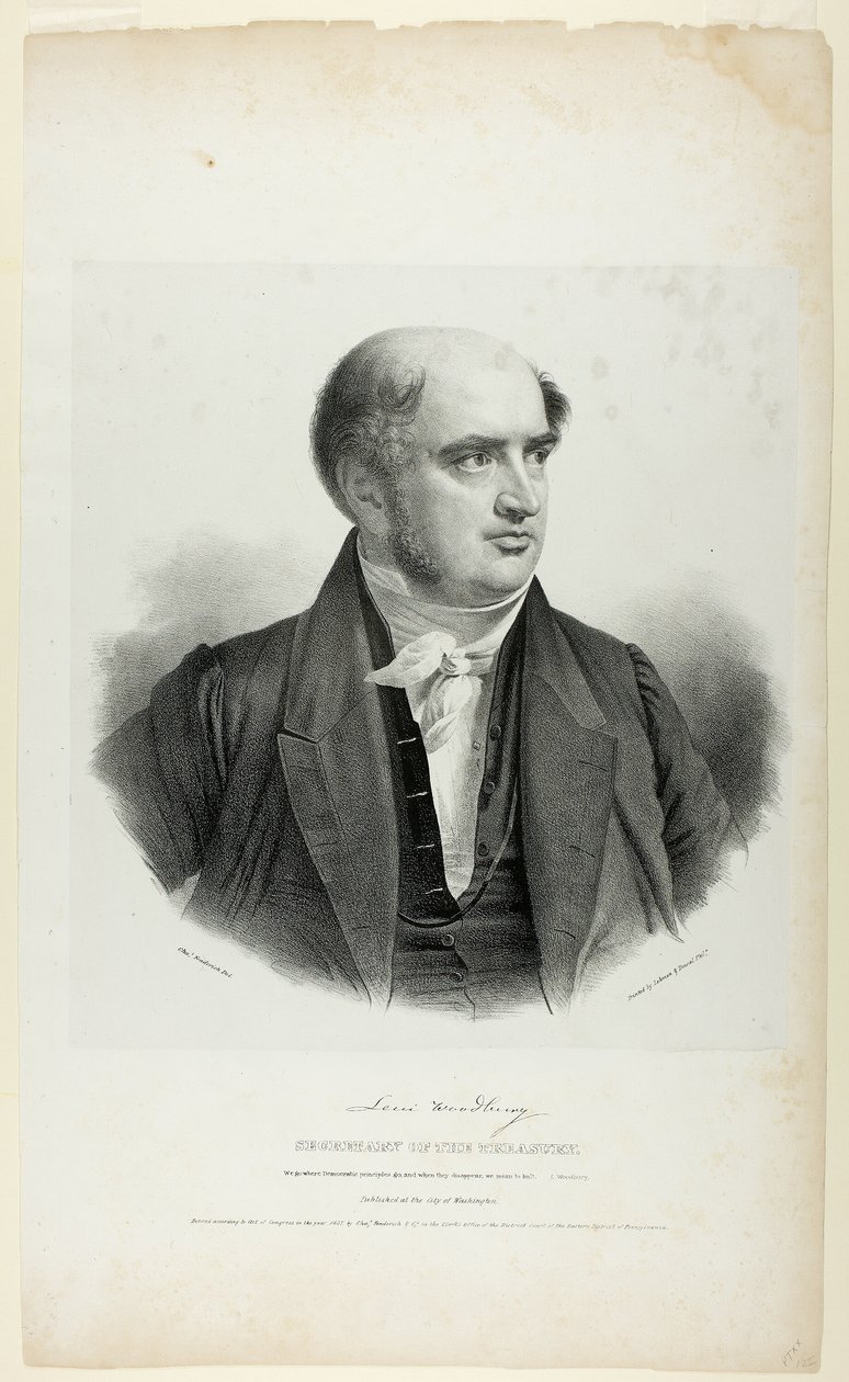 Levi Woodburn, Secretario del Tesoro de Charles Fenderich