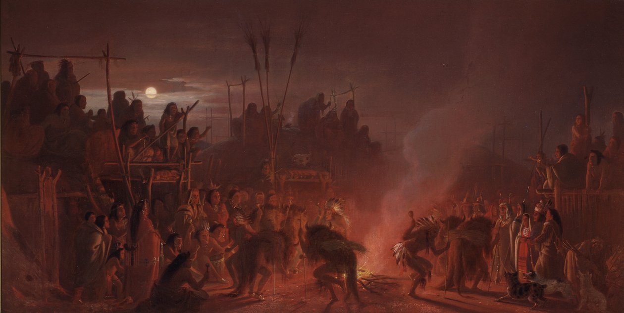 La danza del búfalo de Charles Ferdinand Wimar