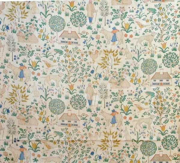 La casa que Jack construyó, fabricada por Morton Sundour de Charles Francis Annesley Voysey