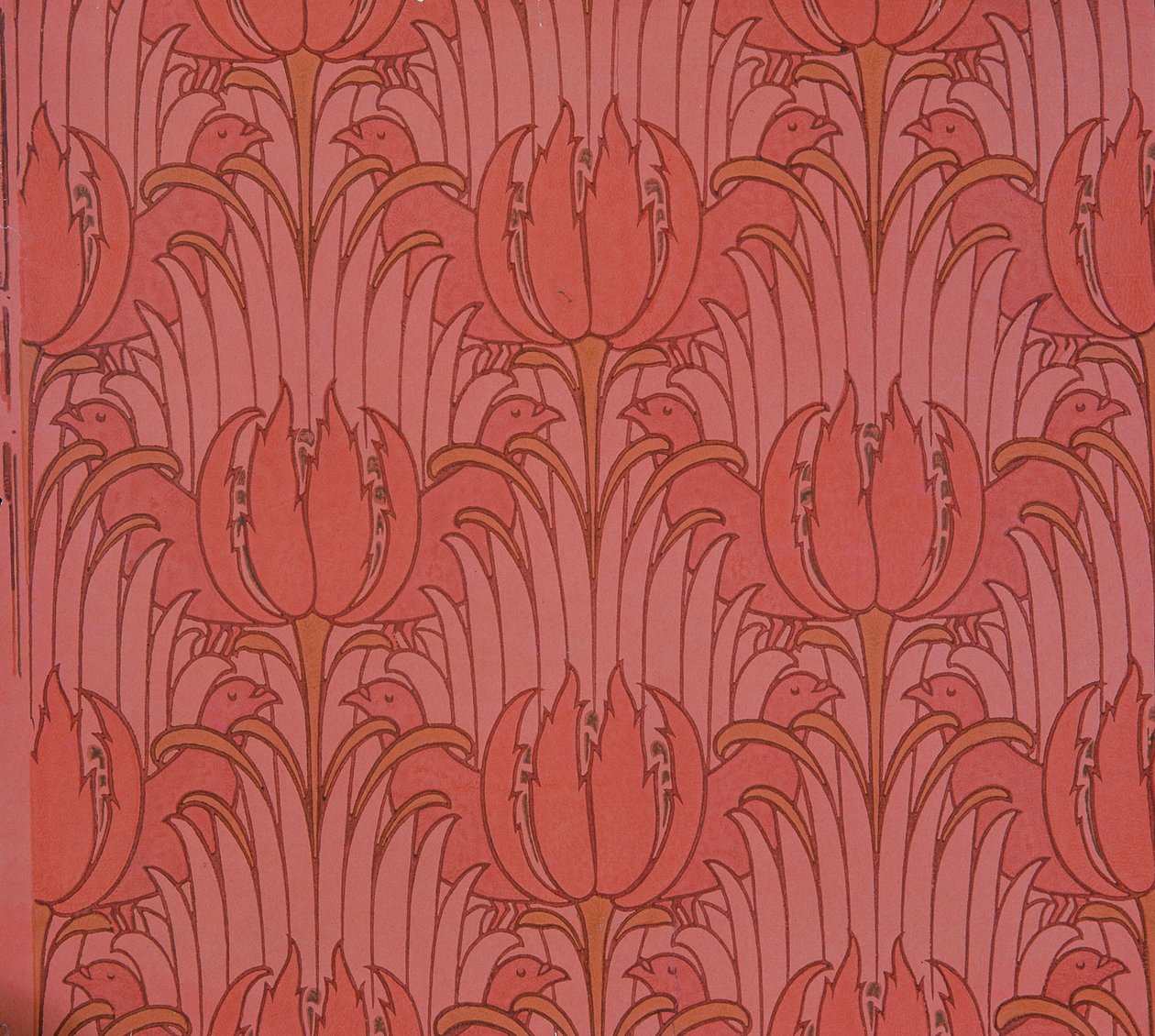 Papel pintado diseñado por Voysey, Victorian de Charles Francis Annesley Voysey