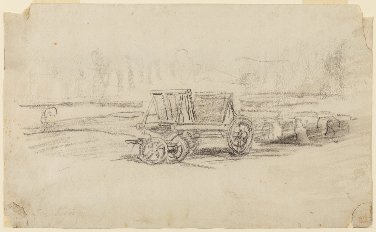 Un carro de granja de Charles Francois Daubigny