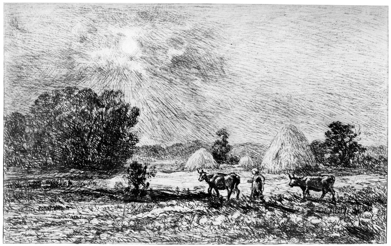 Clair de Lune en Valmondois, 1840-1875, 1924 de Charles Francois Daubigny