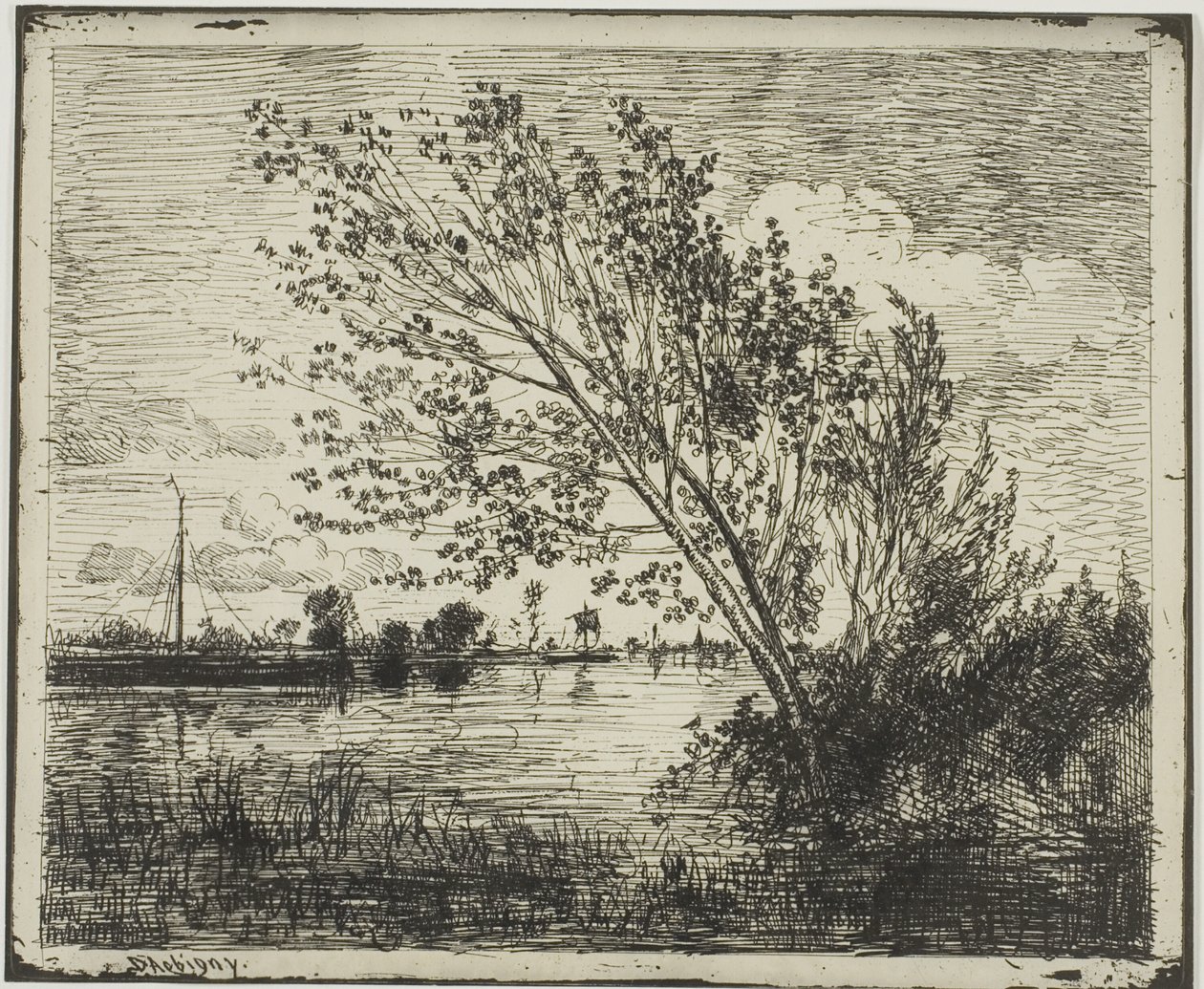 Grupo de alisos de Charles Francois Daubigny