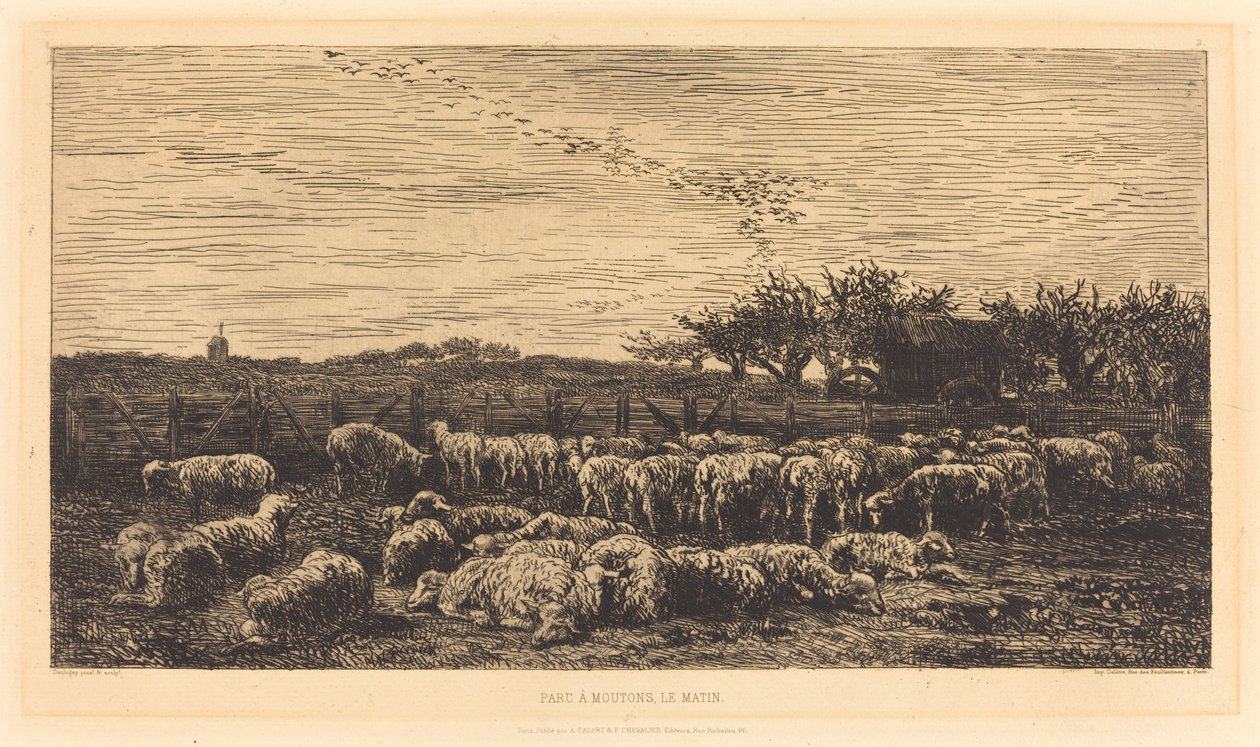 Gran redil de ovejas de Charles Francois Daubigny