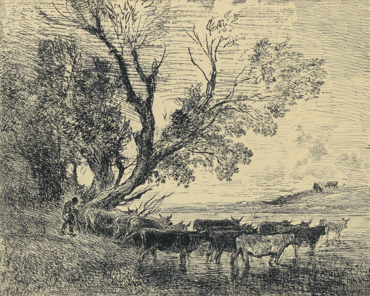 Le Gué de Charles Francois Daubigny