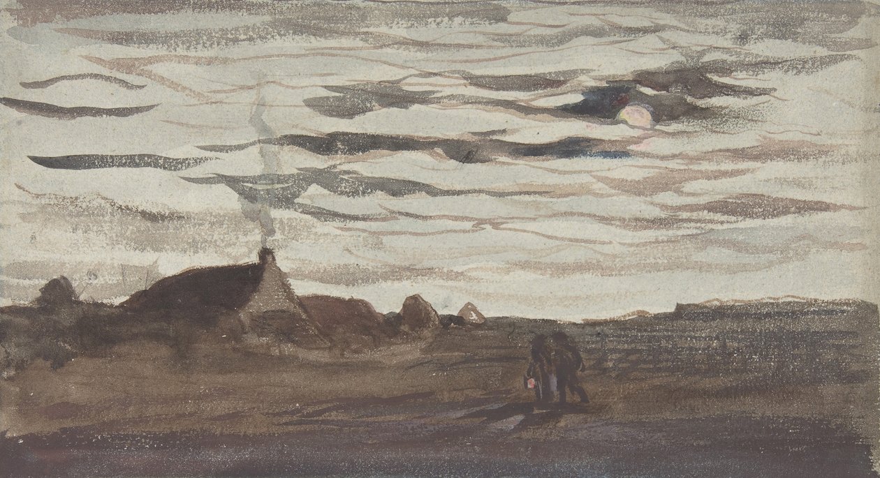 Luz de Luna, ca. 1860 de Charles Francois Daubigny
