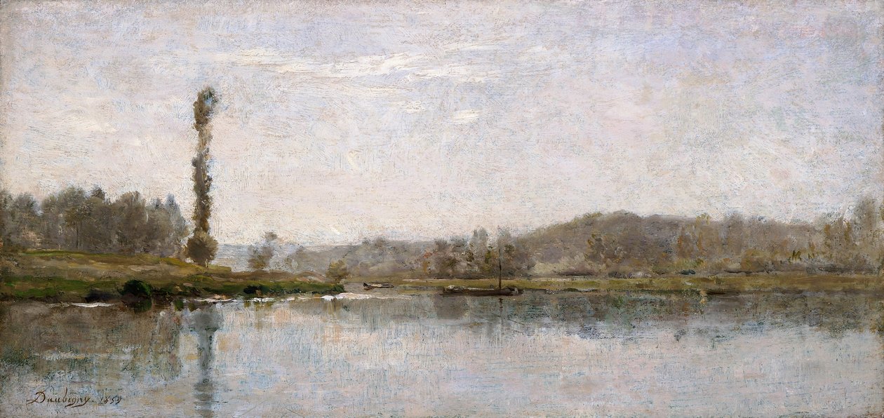 Mañana en el Oise, Auvers, 1837-1878 de Charles Francois Daubigny