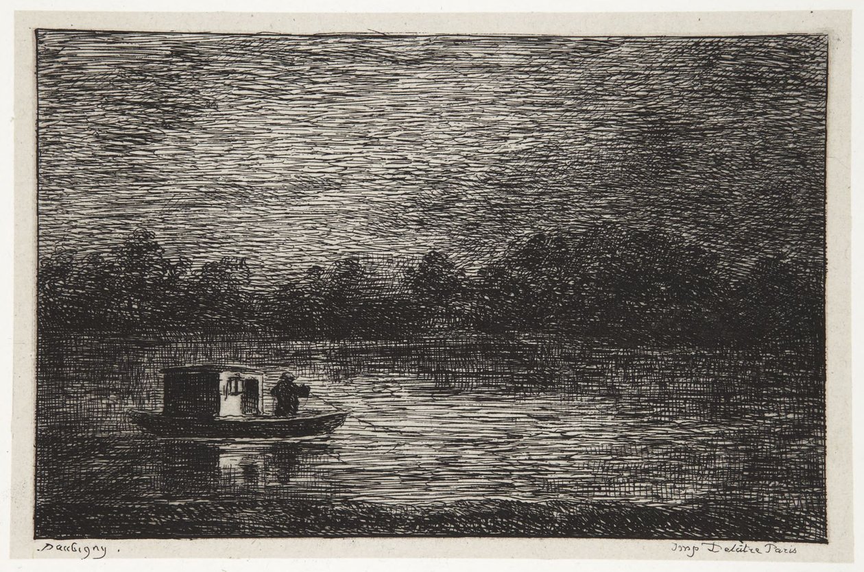 Viaje nocturno de Charles Francois Daubigny