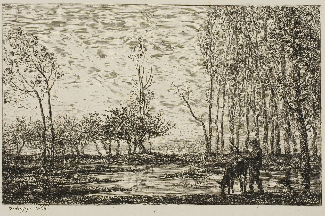 Atardecer de Charles Francois Daubigny