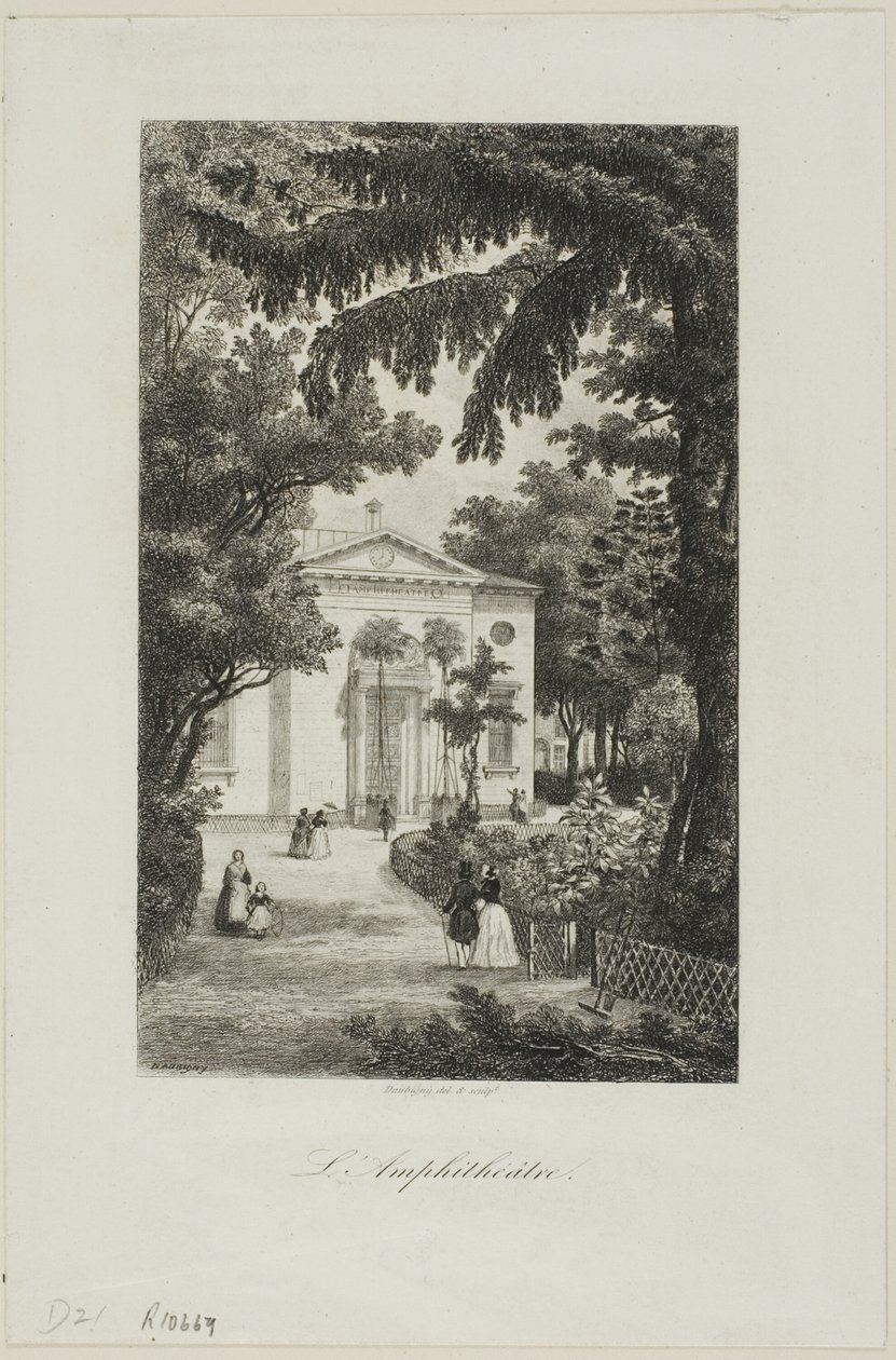 El Anfiteatro del Jardín de las Plantas de Charles Francois Daubigny