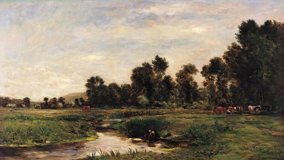 El valle de Arques, Sena Marítimo de Charles Francois Daubigny