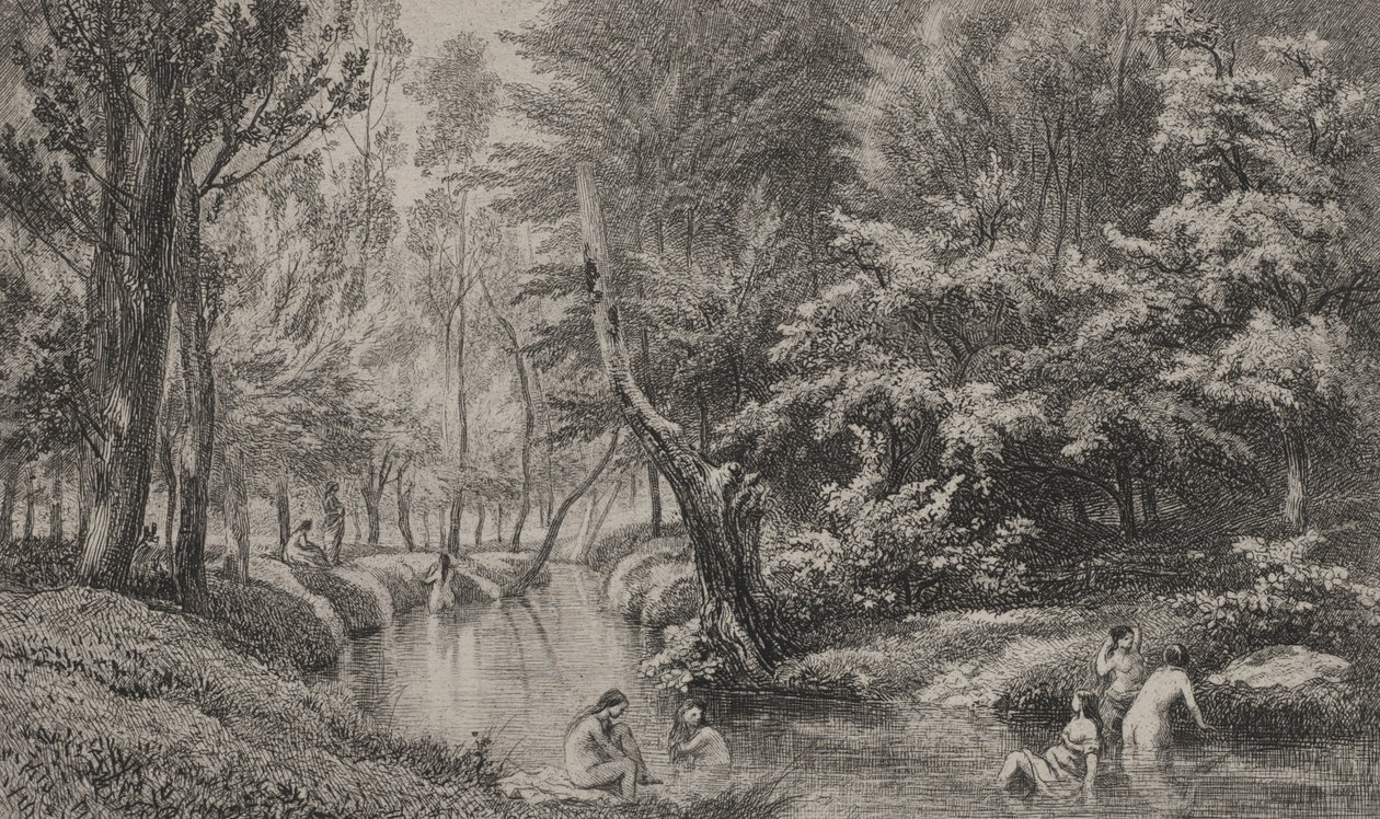 Los bañistas de Charles Francois Daubigny