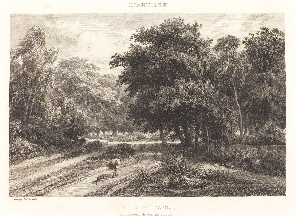 El nido del águila en el bosque de Fontainebleau (Le nid de l