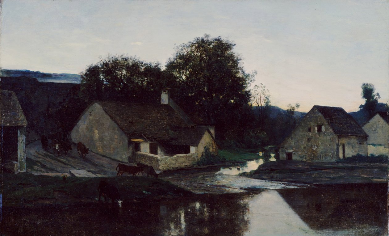 La aldea de Optevoz de Charles Francois Daubigny