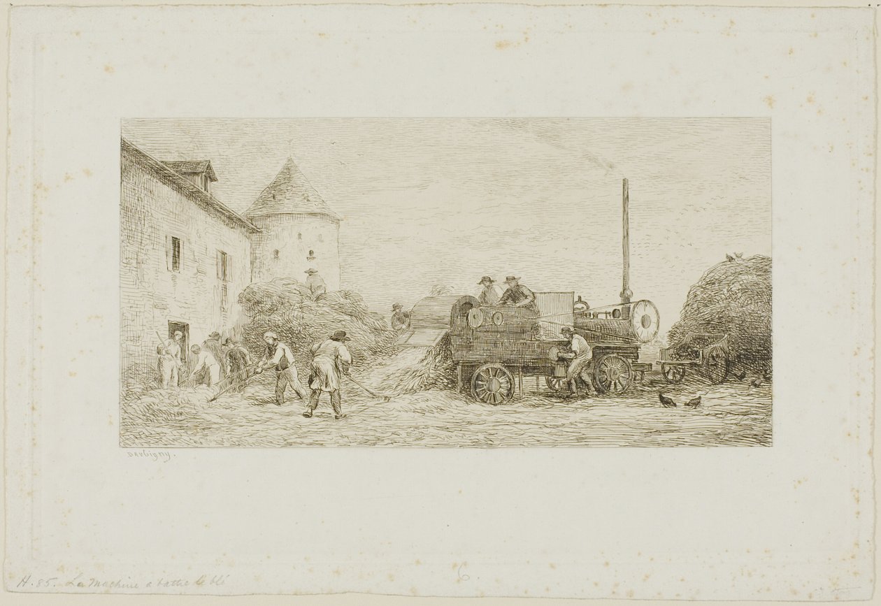 La máquina de segar de Charles Francois Daubigny