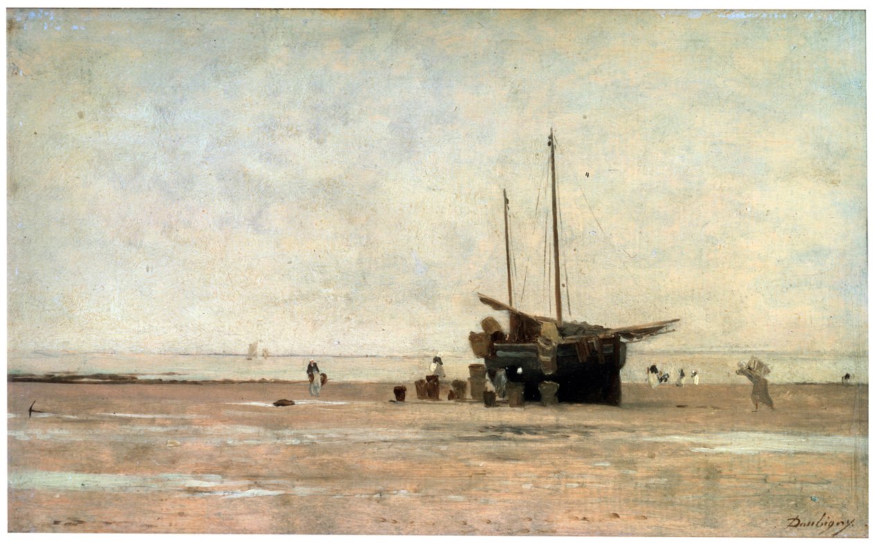 La Orilla del Mar, finales de 1860s principios de 1870s de Charles Francois Daubigny