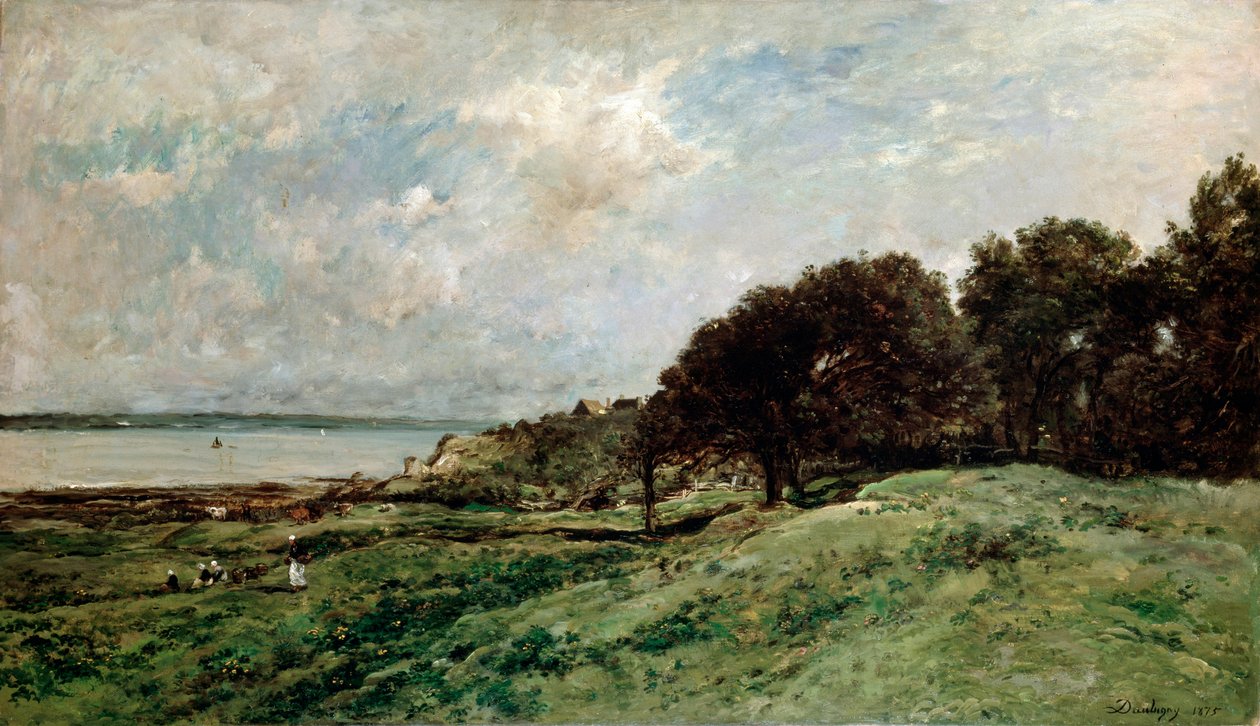 La Orilla del Mar cerca de Villerville, 1875 de Charles Francois Daubigny