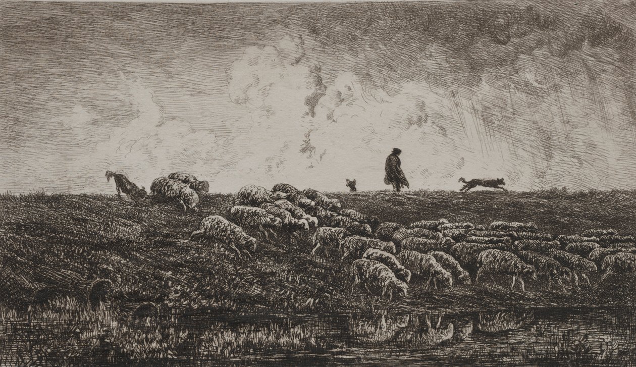 La Lluvia de Charles Francois Daubigny