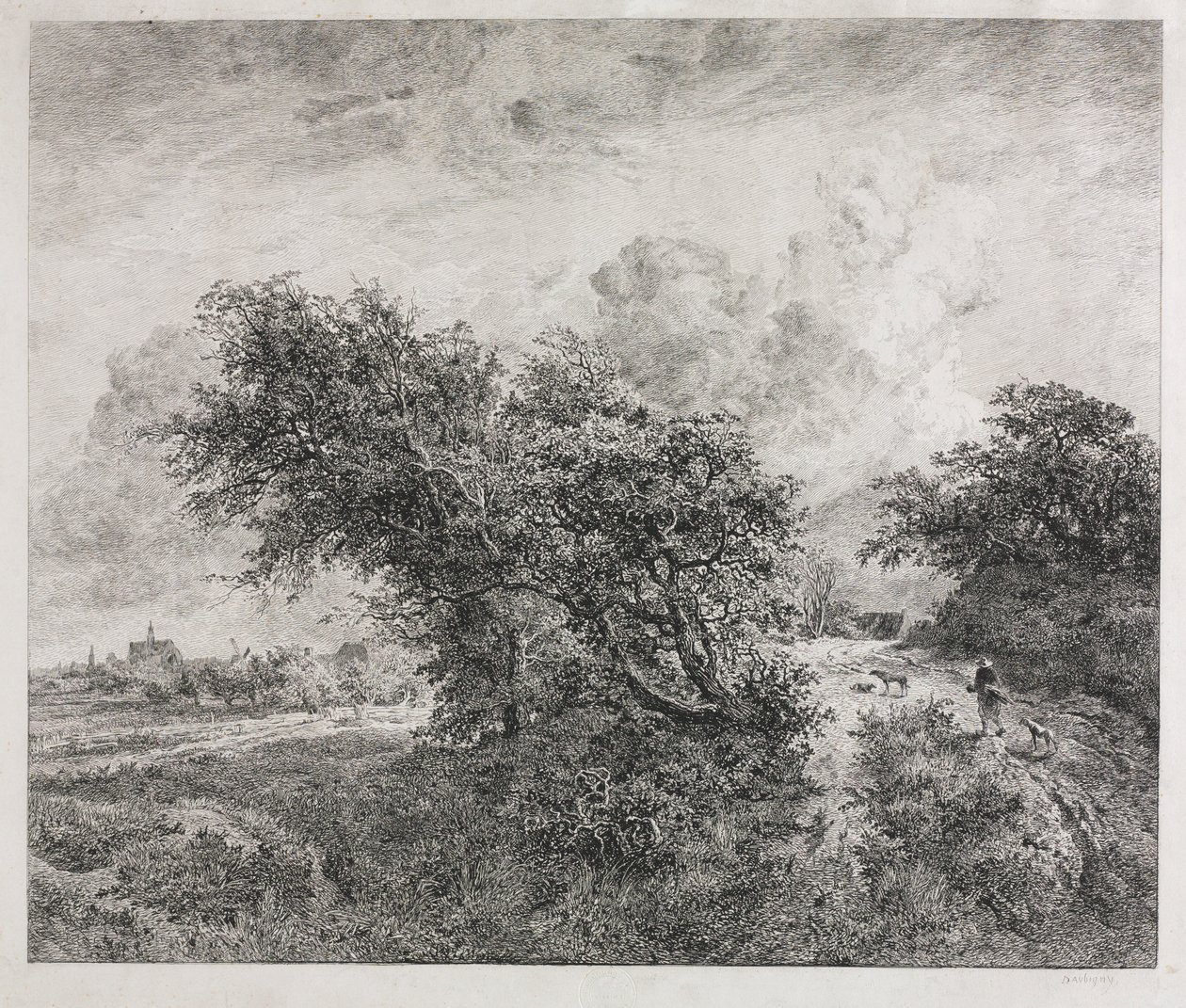El Matorral, 1855 de Charles Francois Daubigny