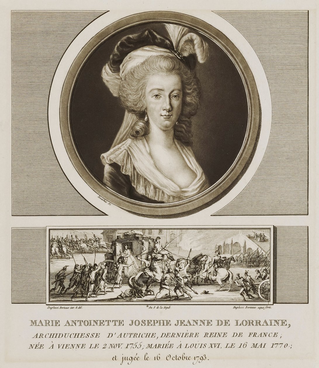 María Antonieta Josephe Jean de Lorena de Charles Francois Gabriel Levachez