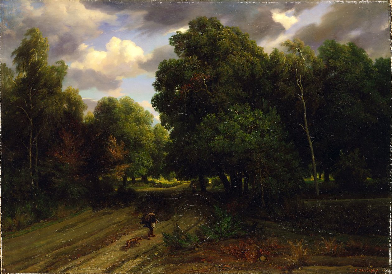 Cruce del Nido de Águila, Bosque de Fontainebleau de Charles Francois Daubigny