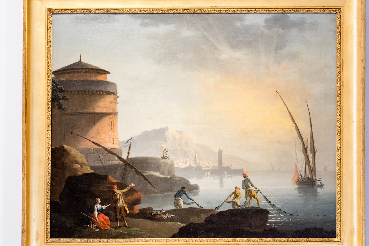 Paisaje marino de Charles François Grenier de Lacroix