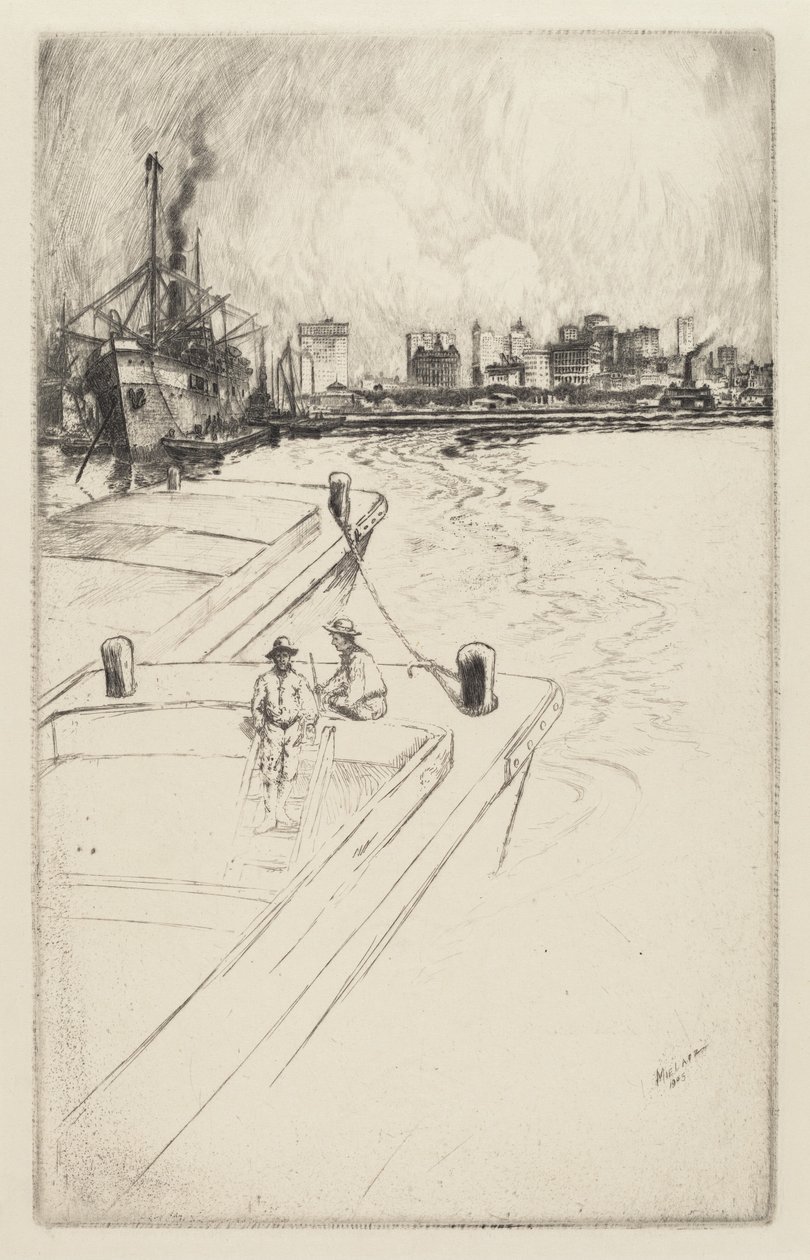 Nueva York desde el puerto de Charles Frederick William Mielatz