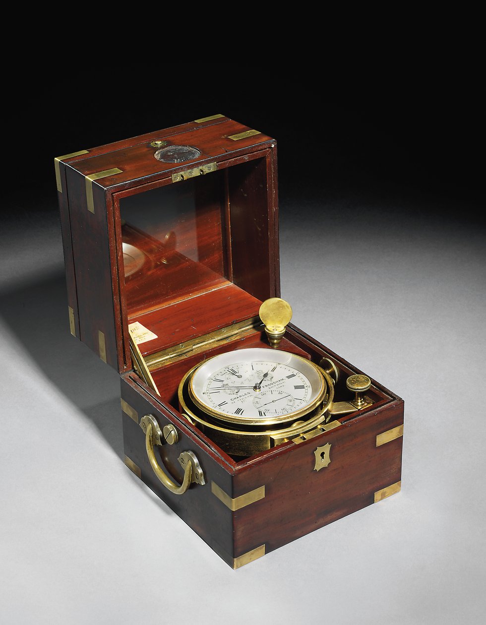 Cronómetro marino de dos días victoriano con balanza Hartnup, c.1870 de Charles Frodsham