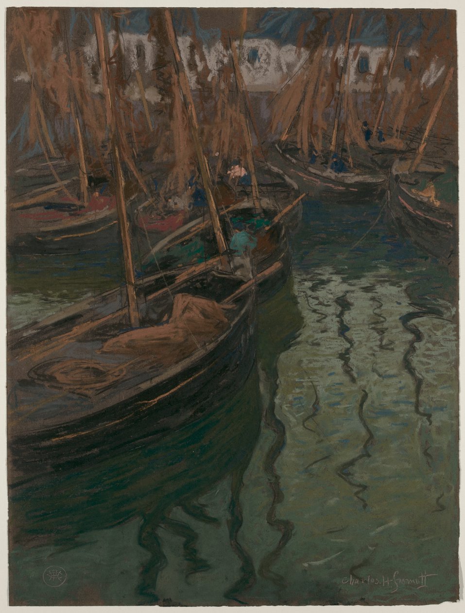 Armonía en el muelle: Barcos de pesca de Charles Fromuth