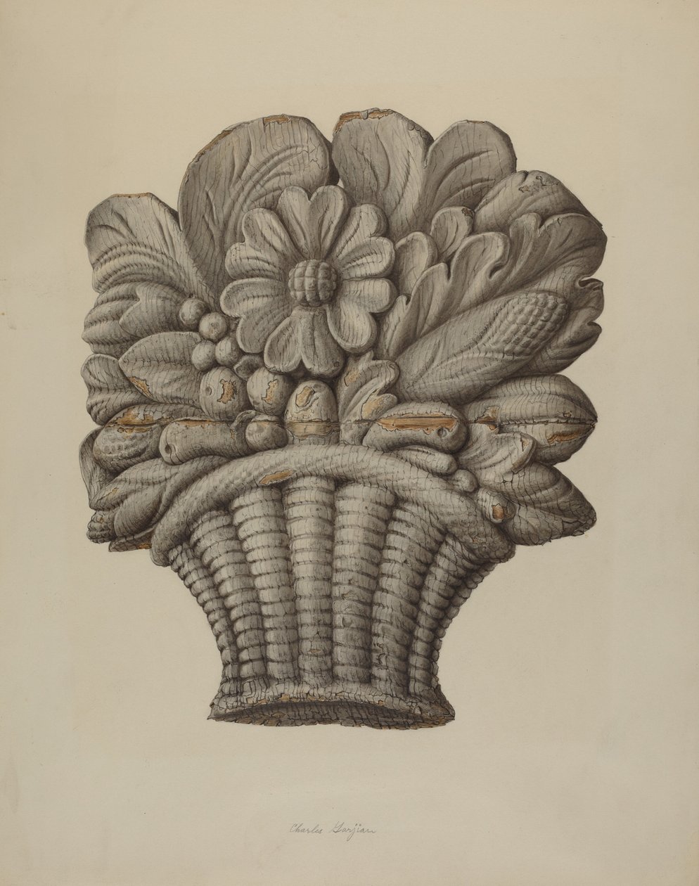 Ornamento Tallado de Charles Garjian