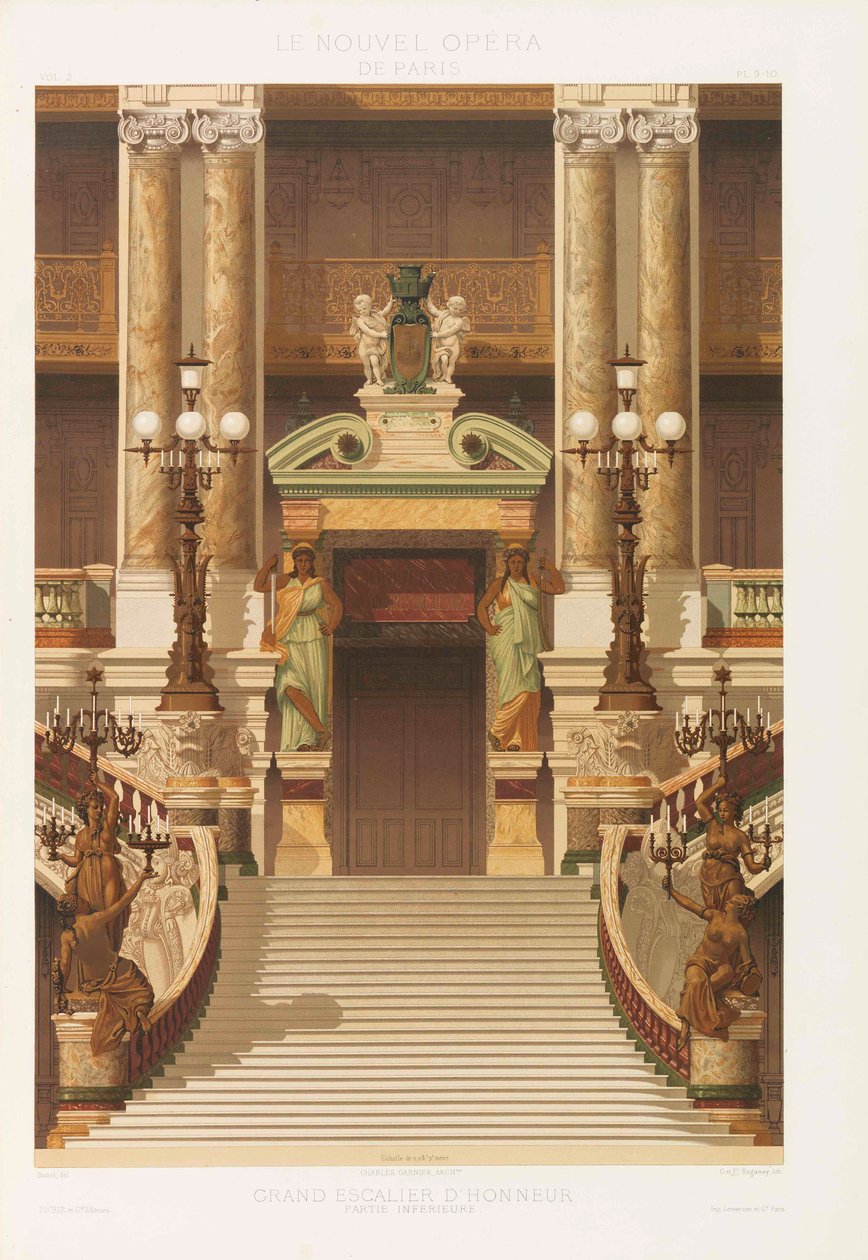 La nueva Ópera de París, 1880 de Charles Garnier
