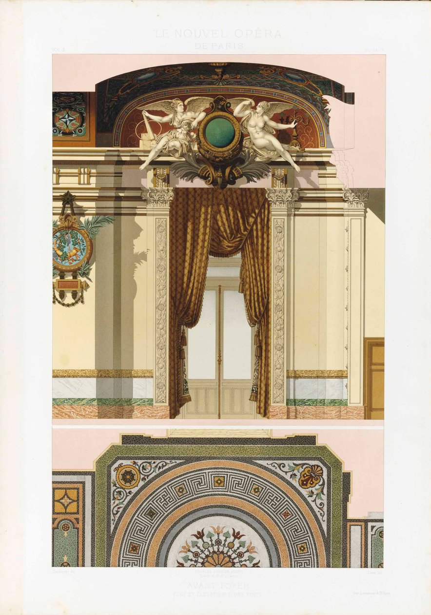 La nueva Ópera de París, 1880 de Charles Garnier