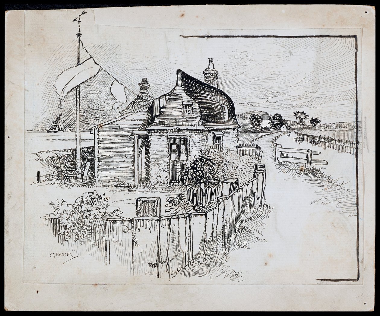 Casa barco de Peggotty, Kent, 1892-1933 de Charles George Harper