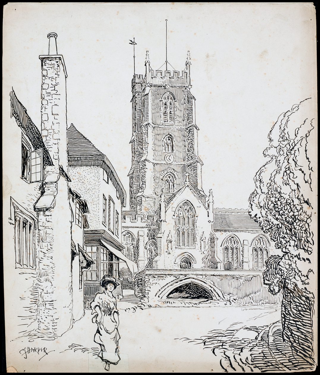 Iglesia Prioral de San Jorge, Dunster, Somerset, 1892-1933 de Charles George Harper