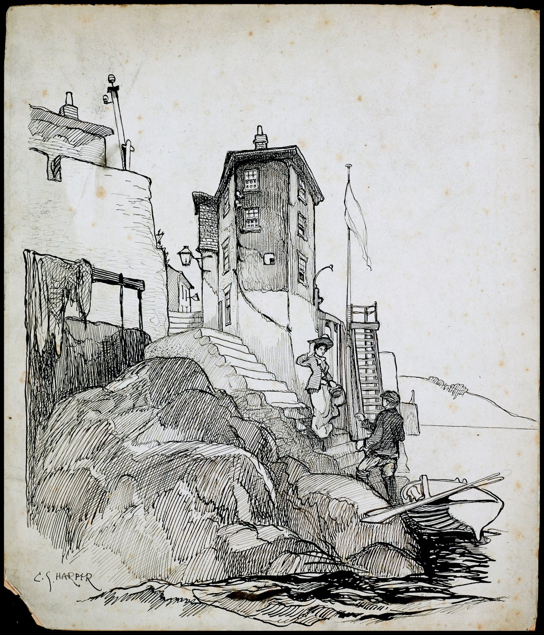 Bahía de Robin Hood, Fylingdales, North Yorkshire de Charles George Harper