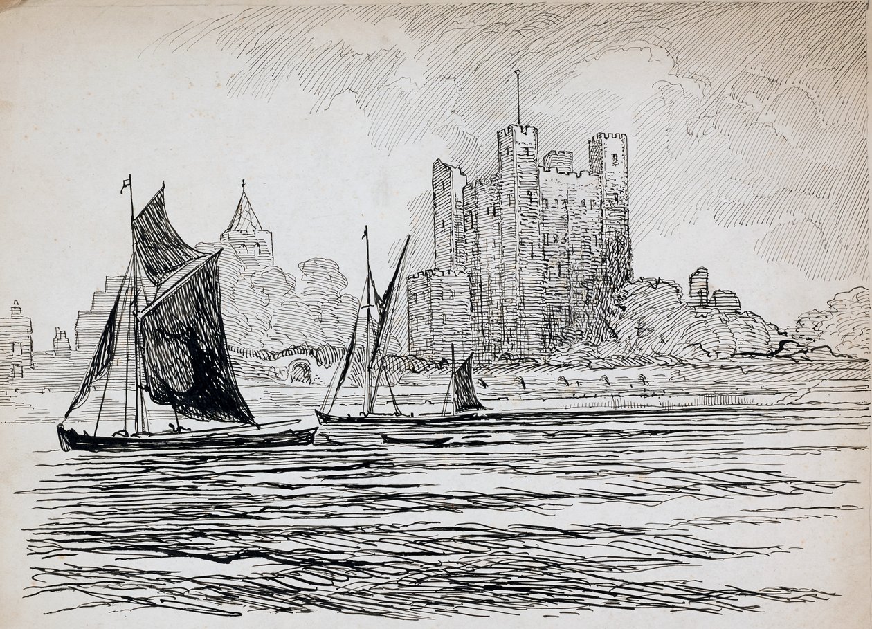 Castillo de Rochester, Kent, 1892-1933 de Charles George Harper