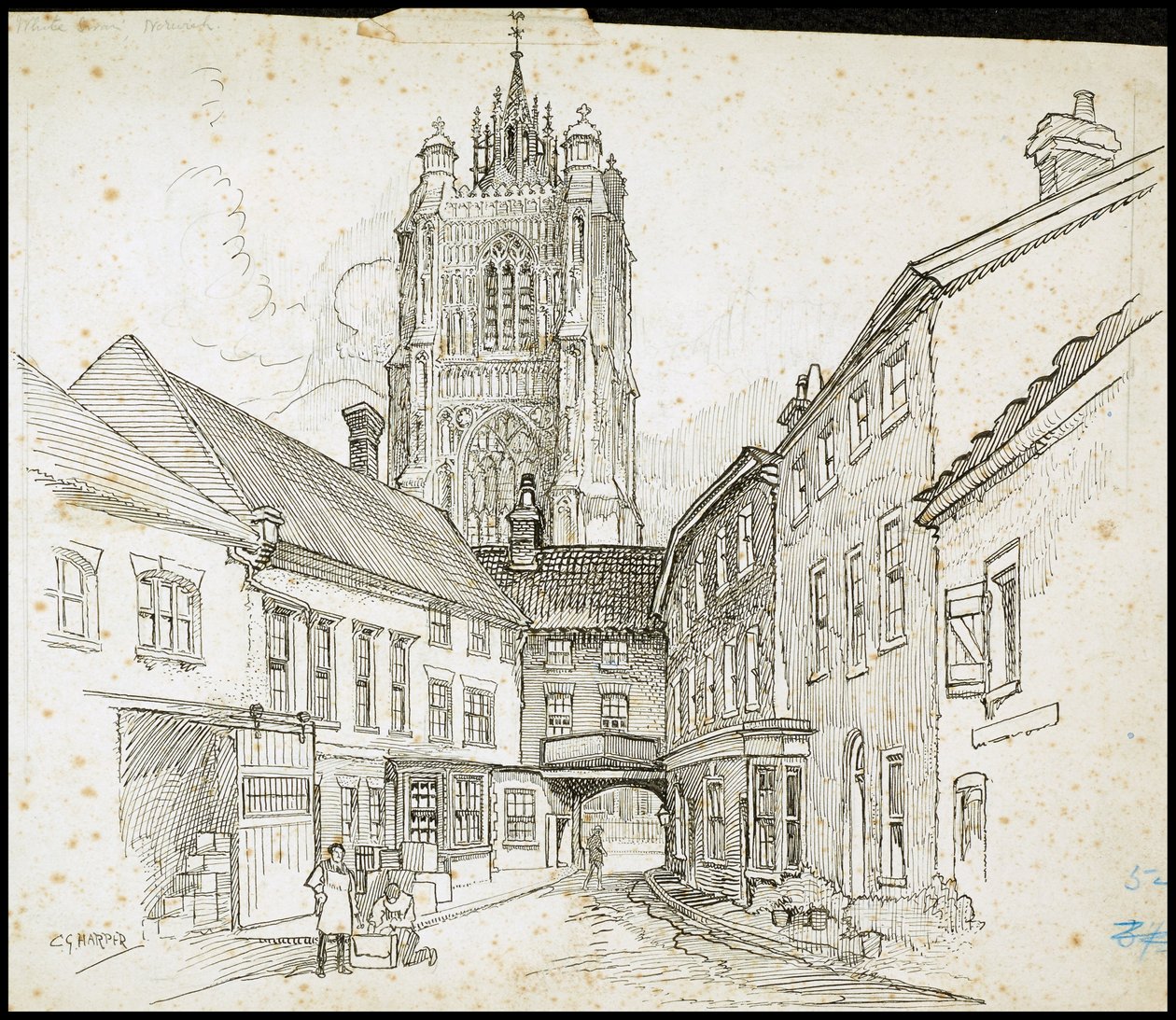 Calle de San Pedro, Norwich, Norfolk, 1892-1933 de Charles George Harper