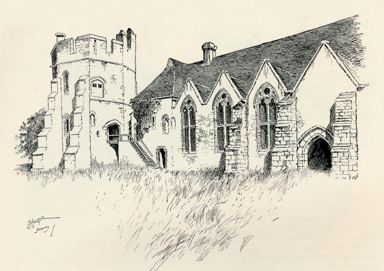 Castillo de Stokesay, c. 1893, 1894 de Charles George Harper
