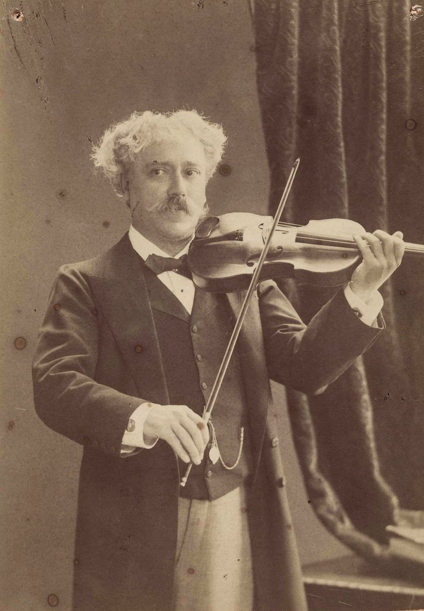 Retrato del violinista y compositor Pablo de Sarasate 1844-1908, c. 1890 de Charles Gerschel