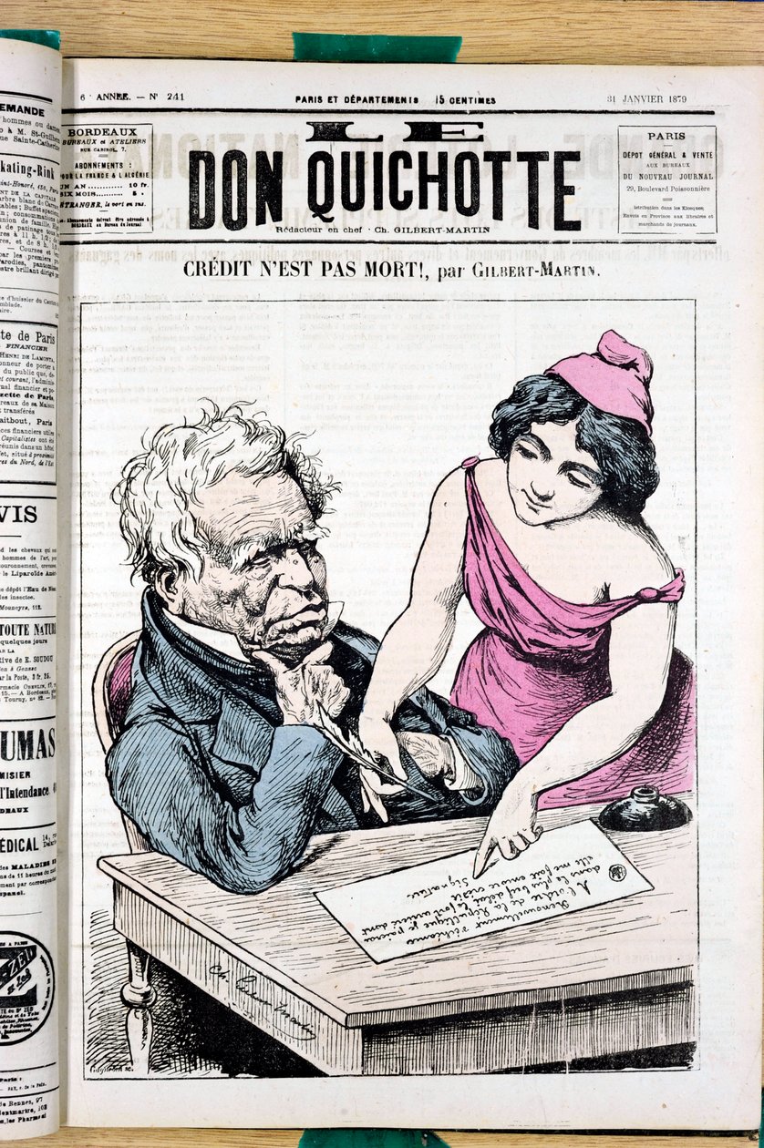 Portada de "El Don Quijote", número 241, Satírico en Colores de Charles Gilbert Martin