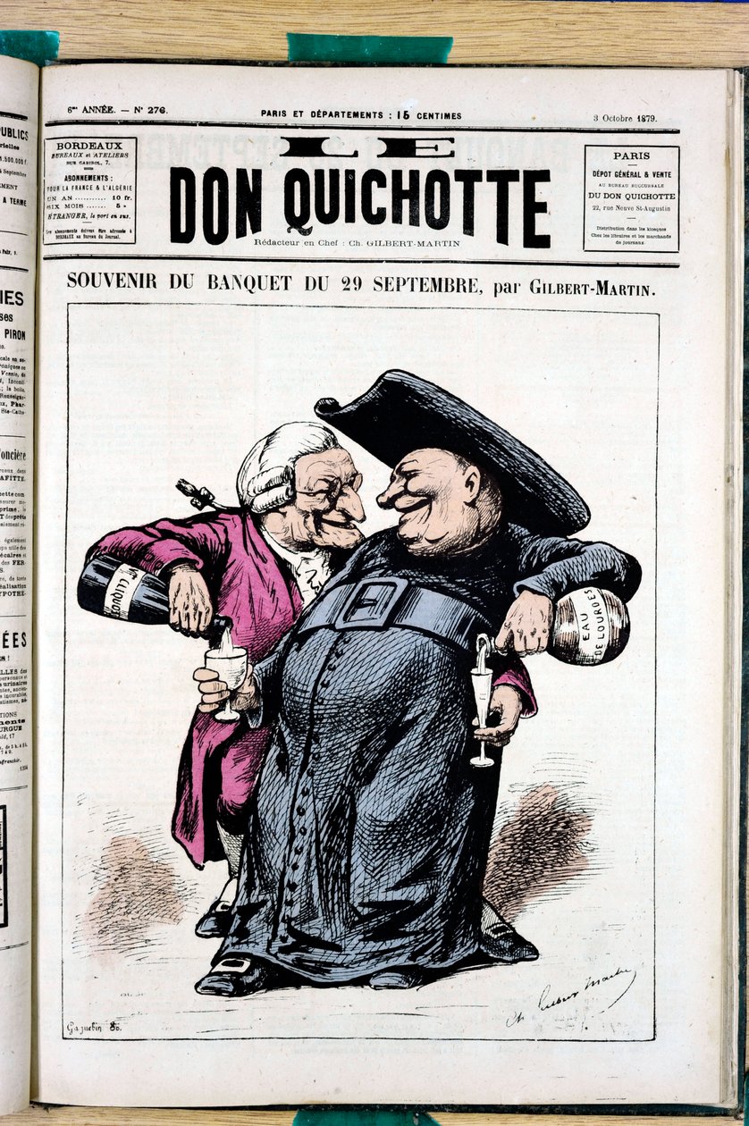 Portada de "El Don Quijote", número 276, Satírico en Colores de Charles Gilbert Martin