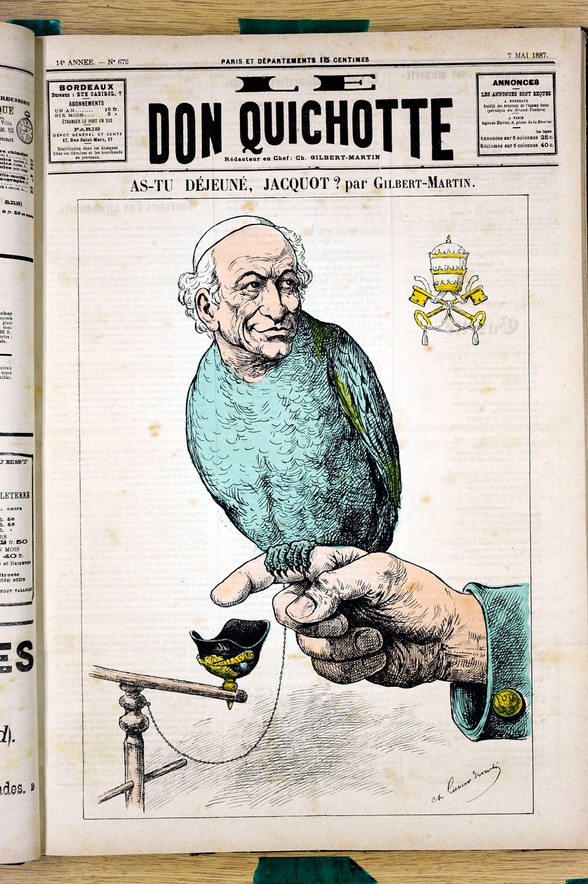 Portada de "El Don Quijote", número 672, Satírico en Colores de Charles Gilbert Martin