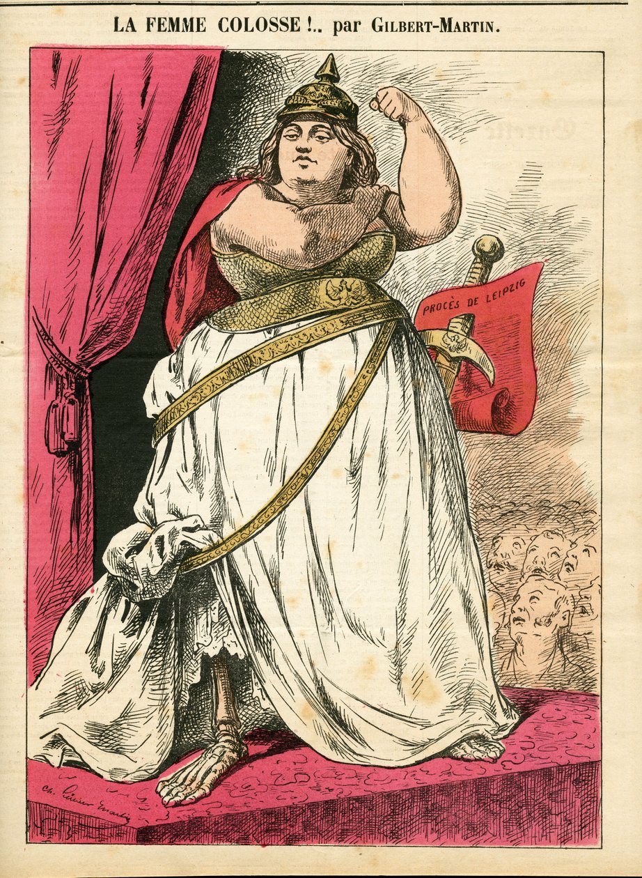 Portada de "Le Don Quixote", número 679, Satírico en colores de Charles Gilbert Martin