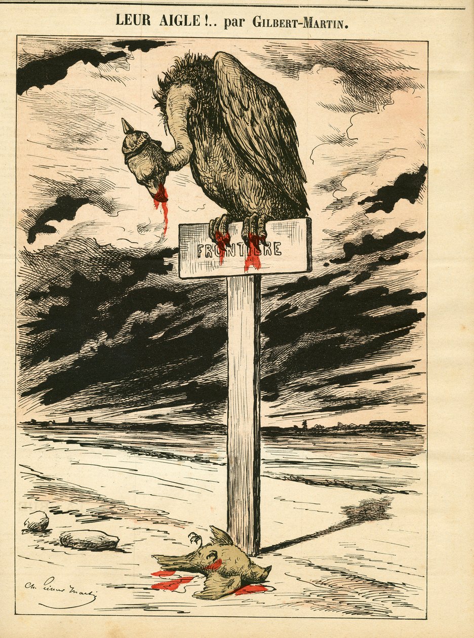 Portada de Le Don Quixote, número 693, Satírico en colores de Charles Gilbert Martin