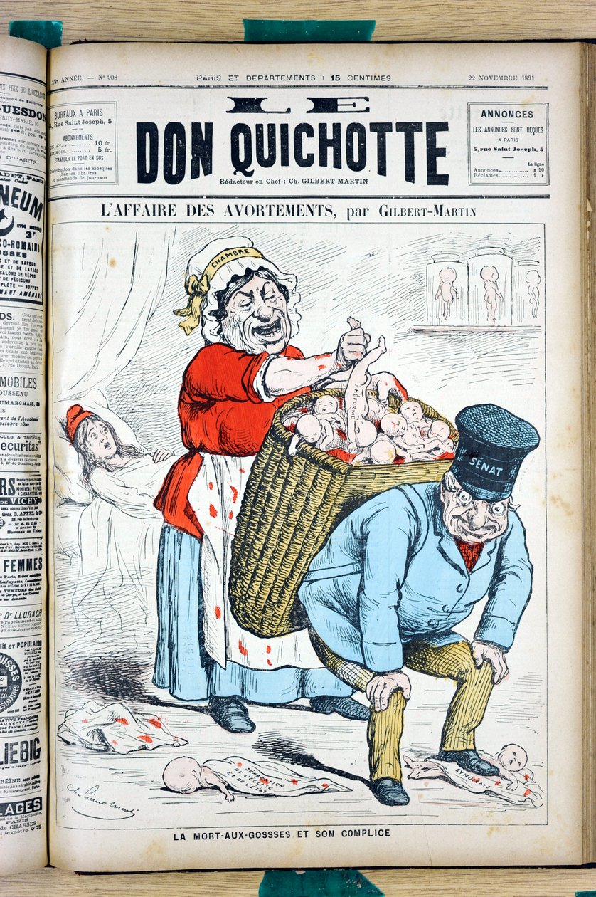 Portada de Le Don Quixote, número 908, Satírico en Colores de Charles Gilbert Martin